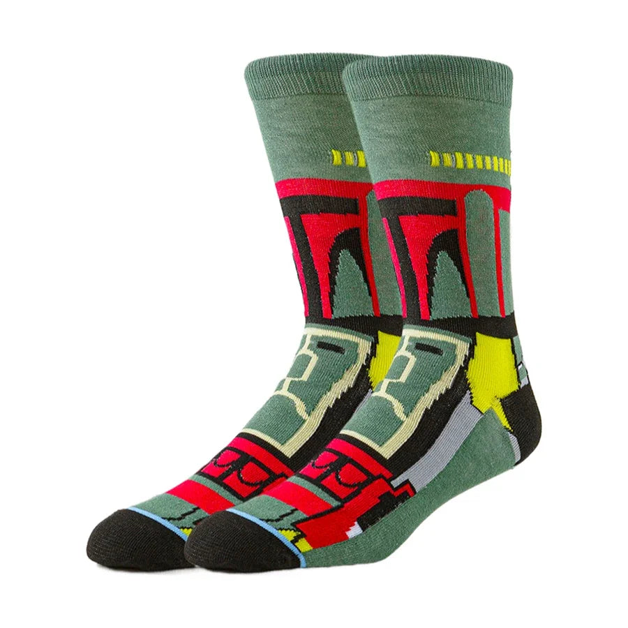 MINISO Disney Anime-Socken – Lange Cartoon-Socken für Männer und Frauen, lustiger und origineller Stil