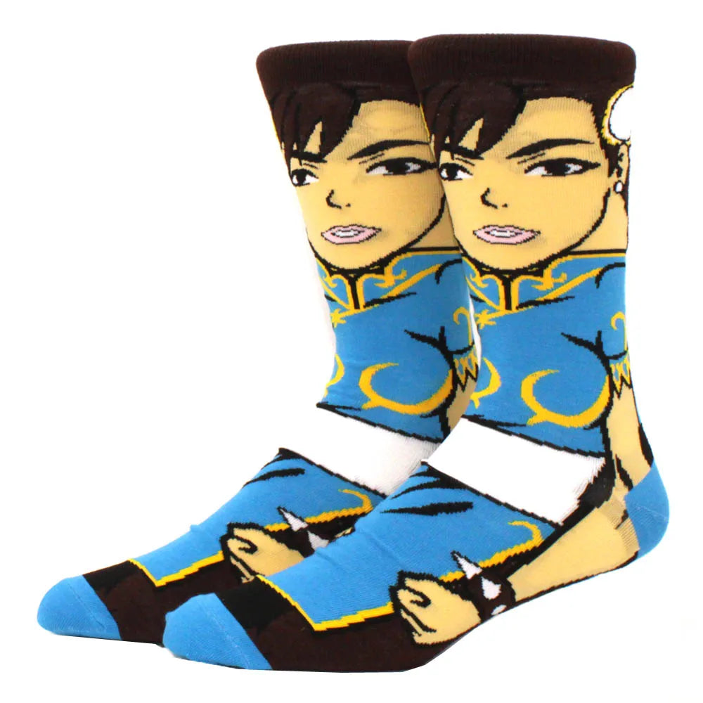 1 Pair Anime Movie Cotton Crew Socks – Role-Playing Calf Socks