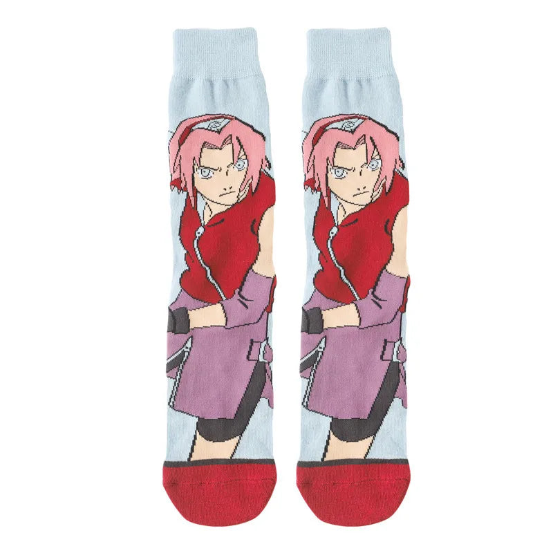 Socken mit Anime-Cartoon-Charakteren für Herren – Cosplay-Skateboard-Stil