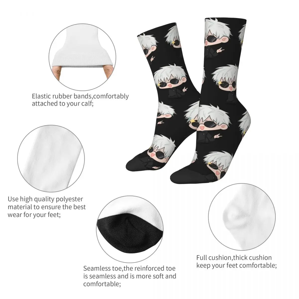 Chaussettes Gojo Satoru Jujutsu Kaisen