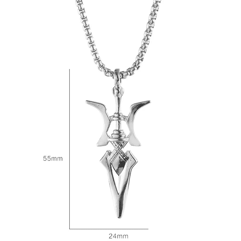 Anime Misa Amane Cosplay Halskette – Hellebarde Anhänger Schmuck für Halloween & Geschenke