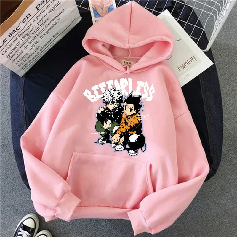 90er Hunter X Hunter Killua Zoldyck Teufelsauge Hoodie – Unisex Streetwear Sweatshirt, Kawaii Hisoka Manga Hoody