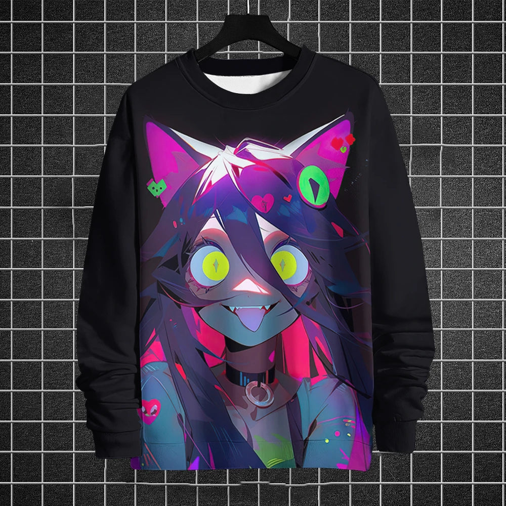 Anime 3D Printed T-Shirt – Men’s Long Sleeve O-Neck Pullover Sportwear
