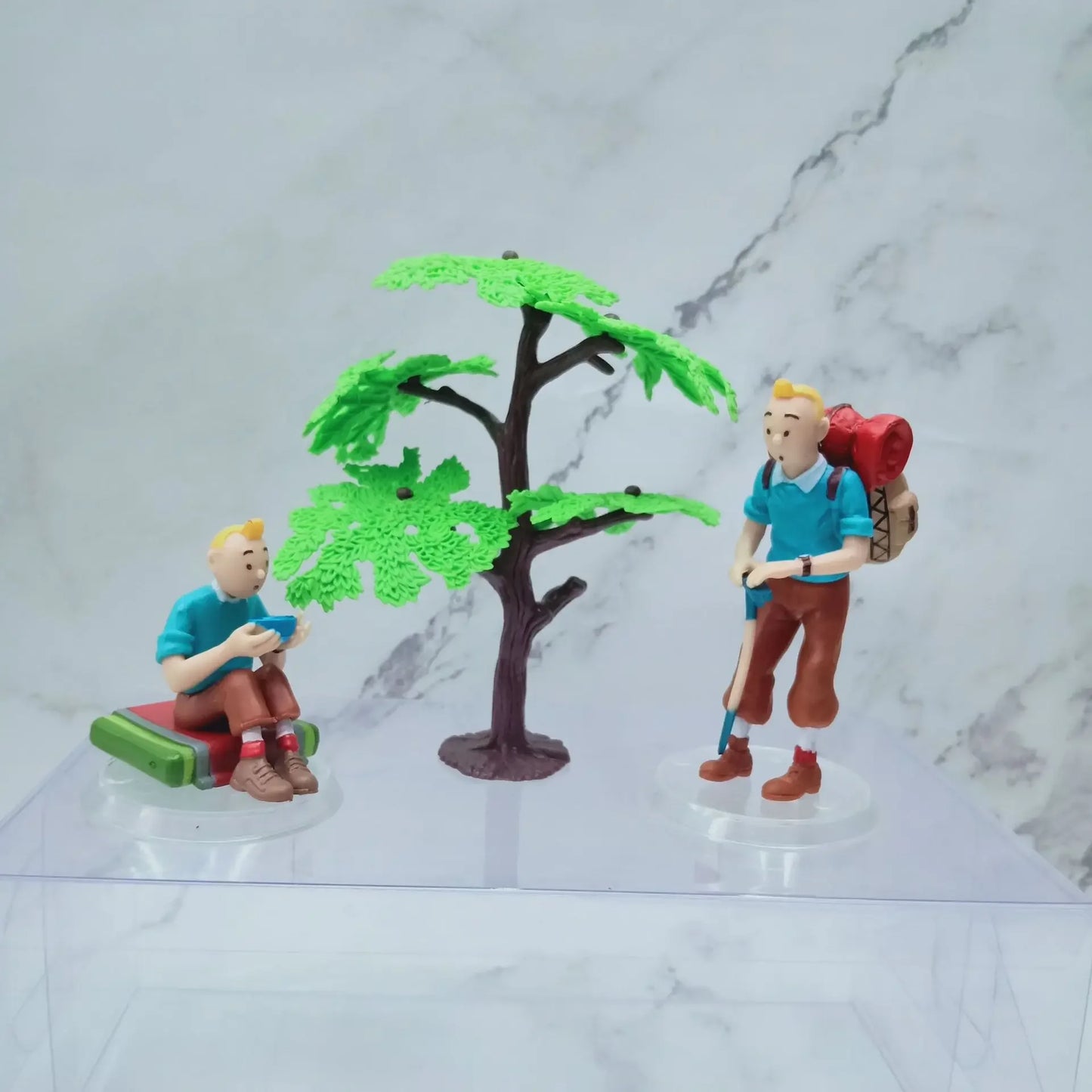 Lot de 6 figurines d'action de dessin animé Les aventures de Tintin en PVC