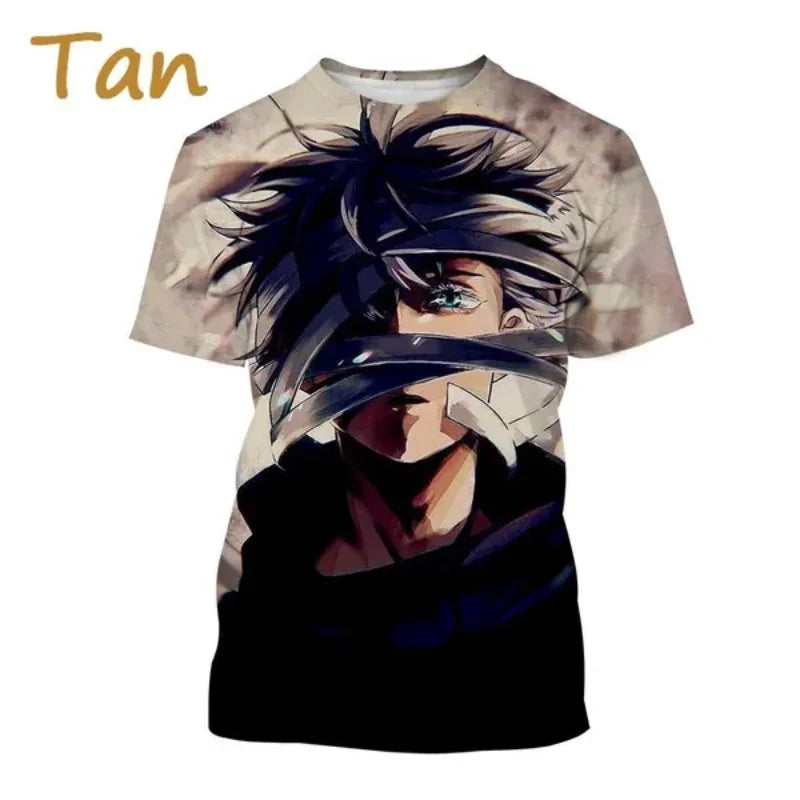 T-shirt Gojo et Yuji de style Harajuku