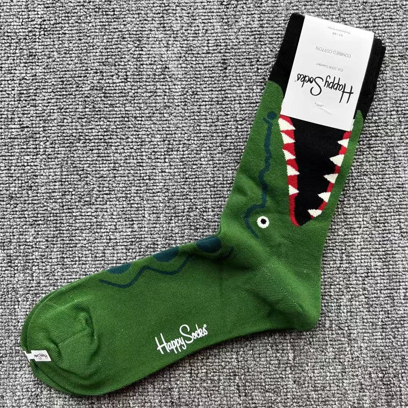 Diamond Check Happy Socks für Herren – Geometrische Sportsocken aus Baumwolle (Größe 41–46)