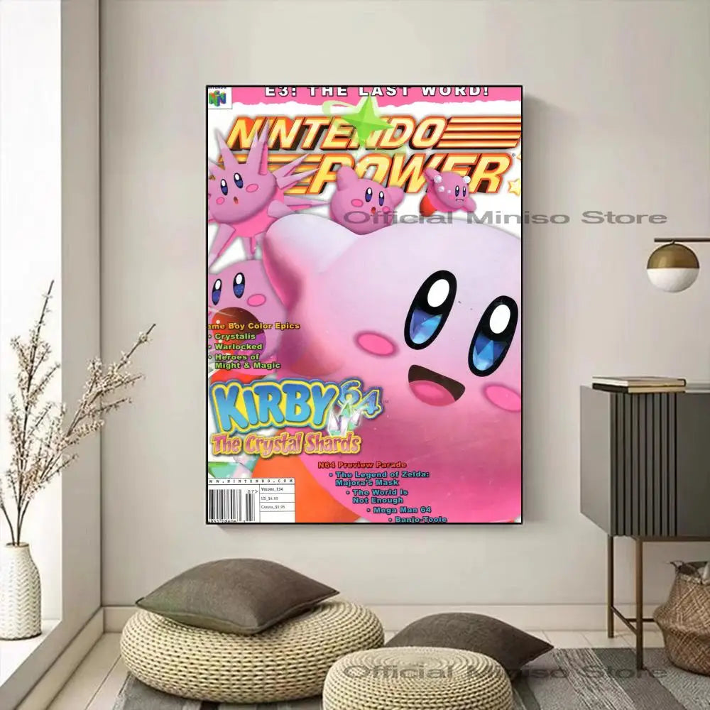Cartoon Cute K-Kirby Poster Paper Print Art Painting Decoration