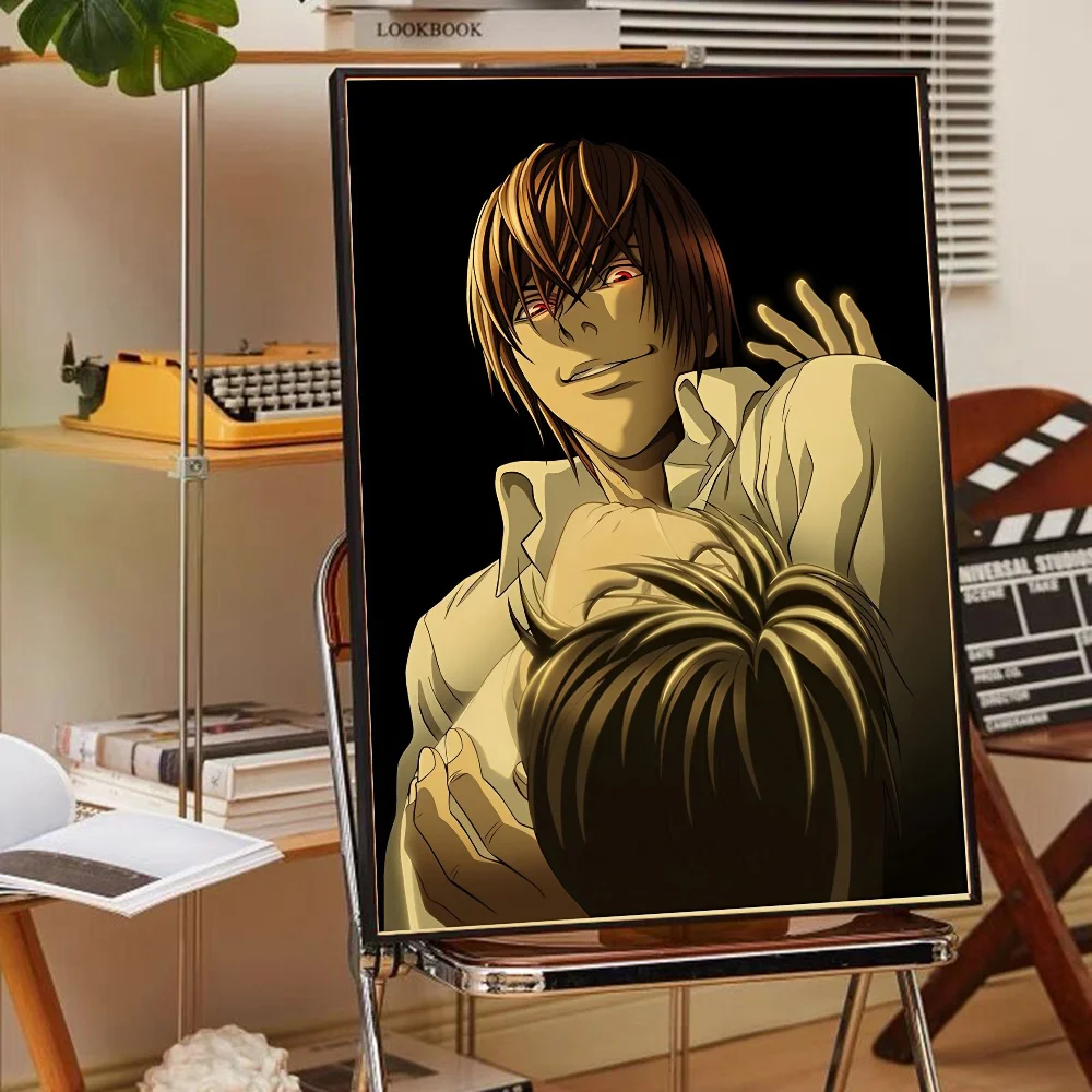 Anime Death Note, klassisches Filmposter, Wandkunst, Gemälde in HD-Qualität, fürs Arbeitszimmer, nordische Wohndekoration