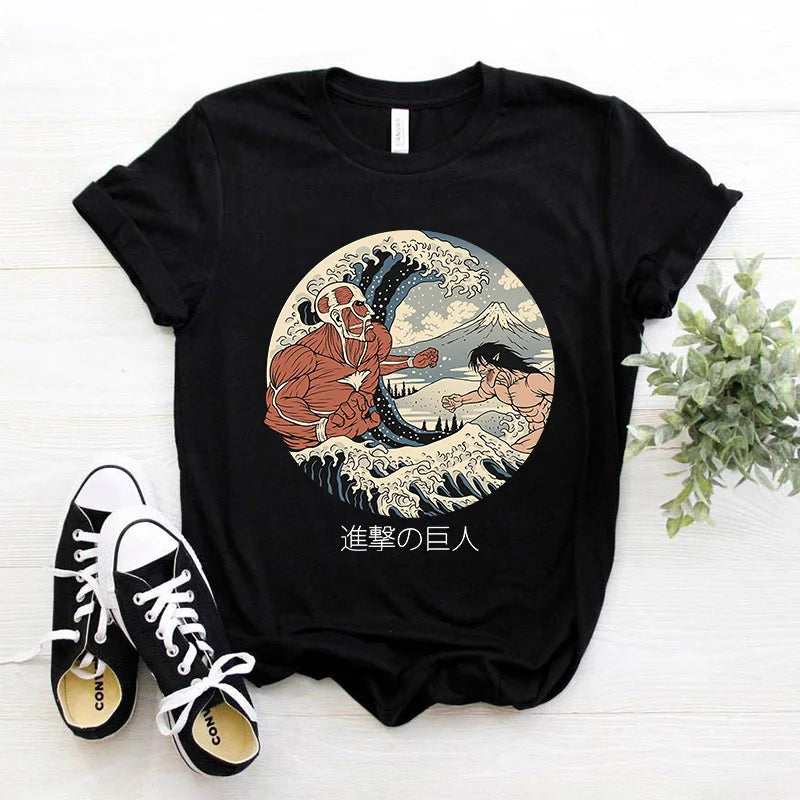 Attack on Titan T-Shirt Kawaii Anime Graphic Tee