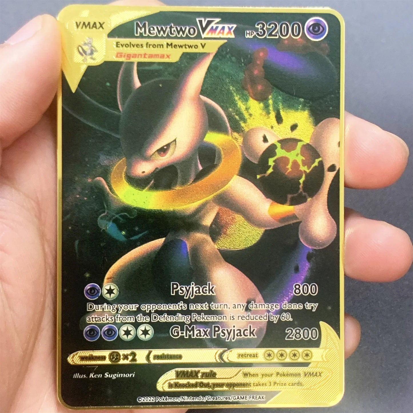 Pokemon Metall Karte 10000 Punkte Arceus Charizard Raichu Super Karte Goldene Englisch Anime Sammlung Karten