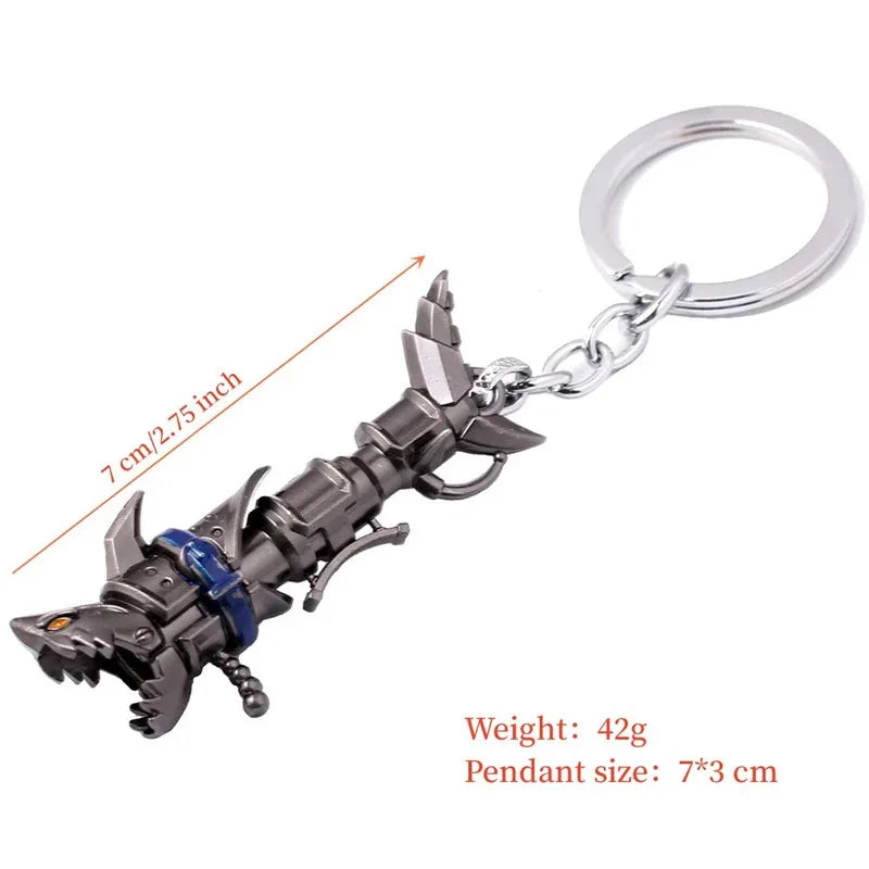 BIOSSANCE Porte-clés exquis de dessin animé Jinx – Sharpshooter Arcane Design pour hommes et femmes, cadeau de bijoux