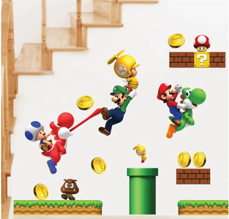 3D Cartoon game wall sticker wall decoration