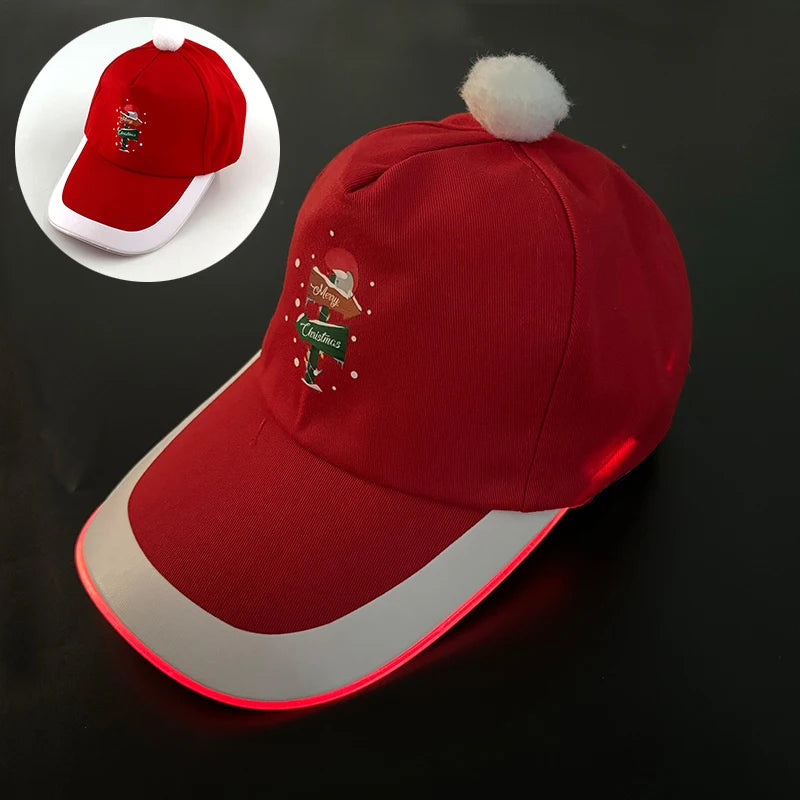Casquette de baseball tendance à LED – Casquette de rap hip-hop lumineuse pour DJ, danse, discothèque et fête