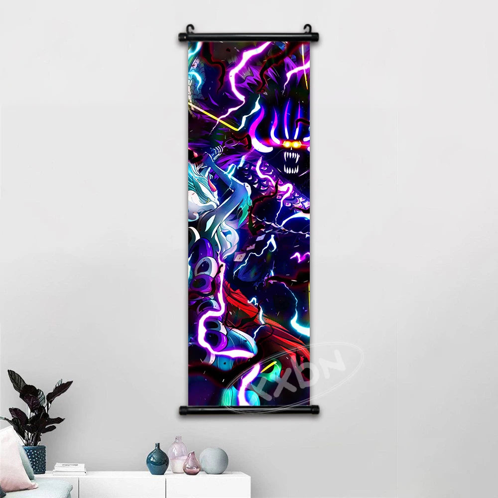 One Piece Anime Wall Art Interior Canvas Prints Zoro Painting Luffy Gear 5 Poster