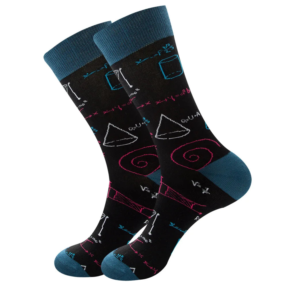 Neuartige Cartoon-Socke aus gekämmter Baumwolle, lustige Crew-Hip-Hop-Socken, dicke lange Socken