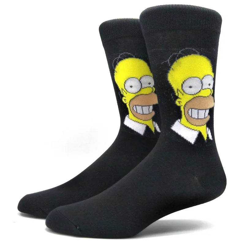 1 Pair Anime Movie Cotton Crew Socks – Role-Playing Calf Socks