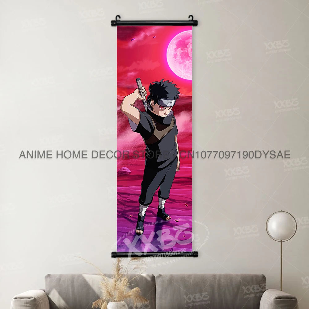 Naruto Posters Scroll Wall Decor Anime Hanging Nara Shikamaru Art Paintings Orochimaru