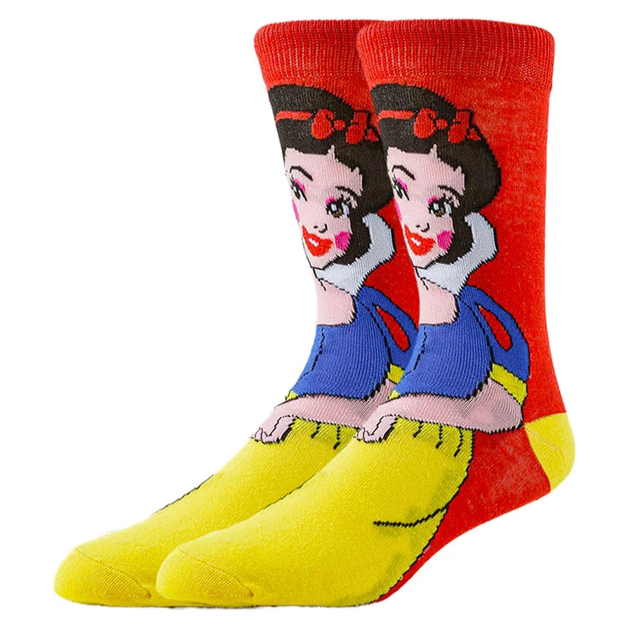 MINISO Disney Cartoon Anime Socken Herren Damen Neuheit Lustige Designer Socken