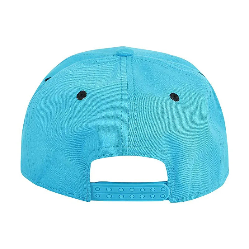 PANGKB Difuzed Cartoon Big Eyes Cookie Bite Snapback-Mütze – Verstellbare Outdoor-Sportkappe