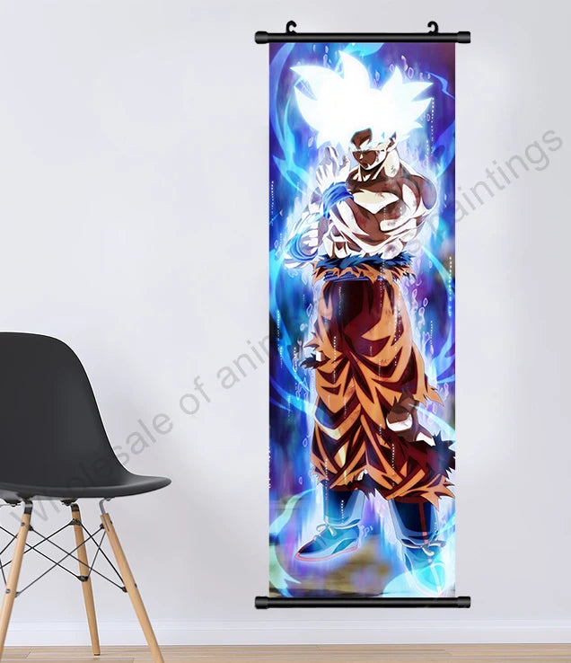 Canvas Hanging Scrolls Poster Home Decor JK Anime Print Dragon Ball Z