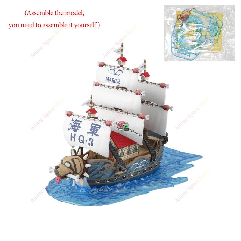 18cm Anime One Piece Figur Piratenschiff Spielzeug Actionfiguren