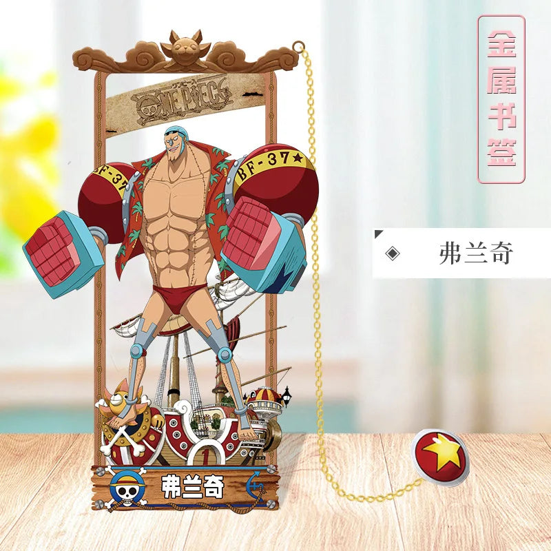 ONE PIECE Metal Bookmarks with Various Cartoon Characters for Cosplay