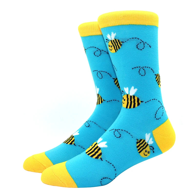 Lustige Alien- und Dinosauriersocken aus Baumwolle – Crazy Shark & Planet Designs