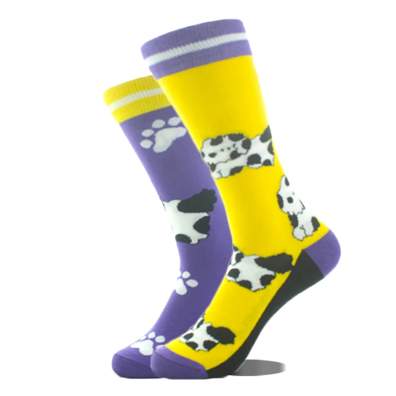 AB Happy Cotton Chaussettes amusantes Panda Duck Crazy Design Sokken