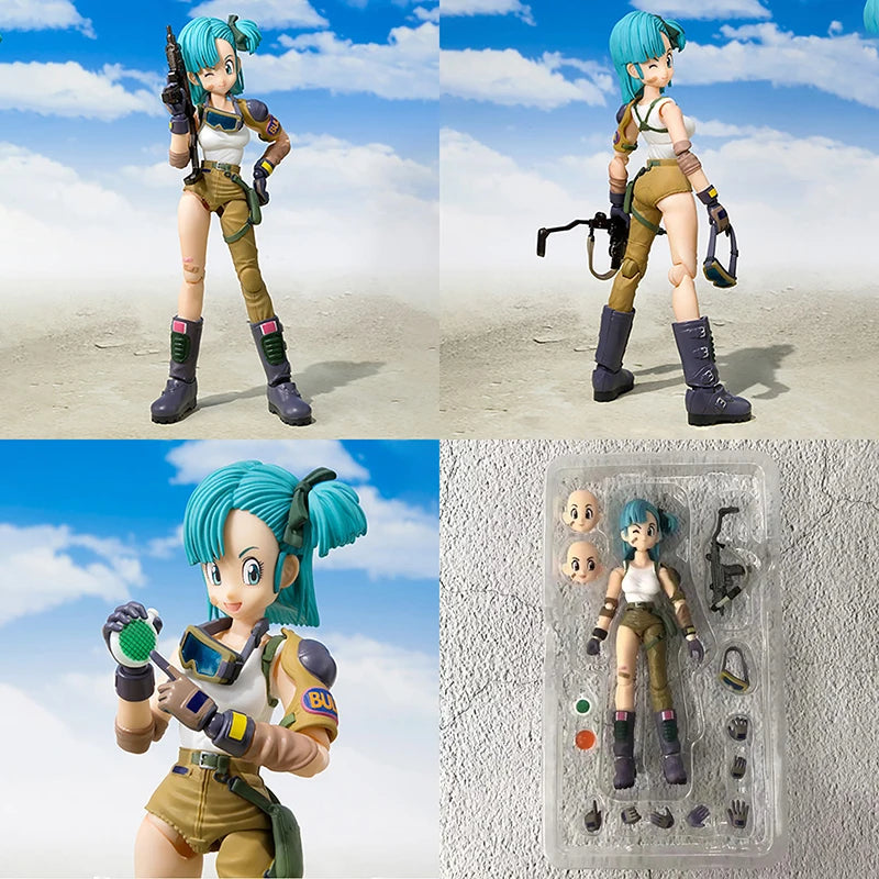 13,5 cm Anime Dragon Ball Figuren Bulma Goku Action Figur Bewegliche PVC Sammlung
