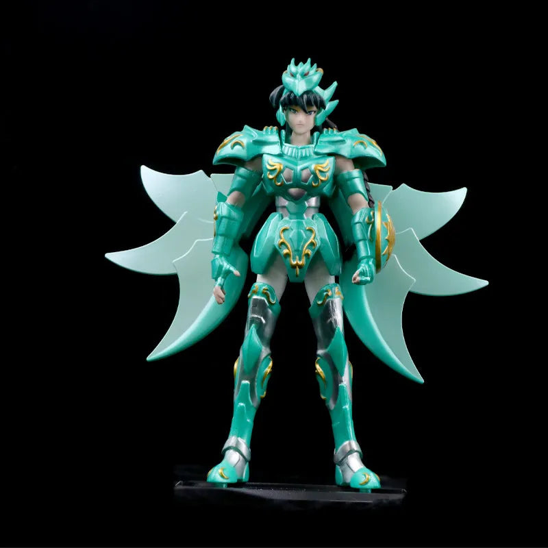 19 cm große Anime-Figur von Saint Seiya – Phoenix Ikki, Hyoga, Seiya und Shiryu zum Sammeln
