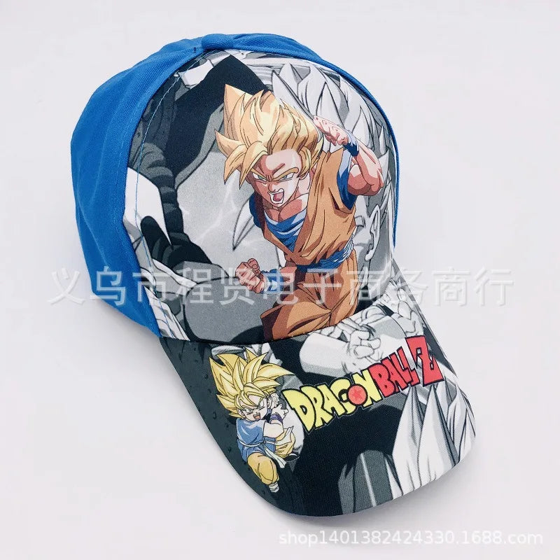 Dragon Ball Z Goku-Baseballkappe: Sonnenhut mit Anime-Motiv für Outdoor-Sport und Geburtstagsgeschenke, Eltern-Kind-Größe erhältlich