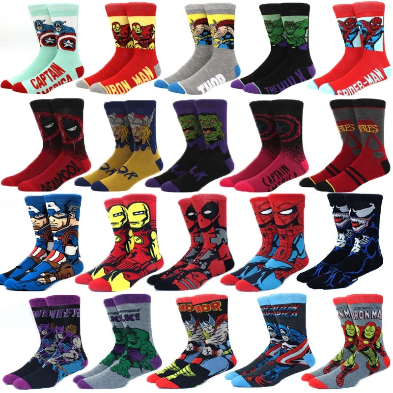 Modische Anime-Socken – Lustiger Hip-Hop-Stil mit hochwertigen Cartoon-Mustern