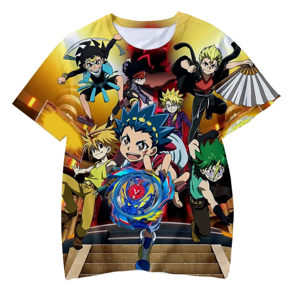 Oversized Beyblade Anime Tee