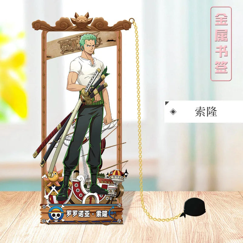 ONE PIECE Metal Bookmarks with Various Cartoon Characters for Cosplay