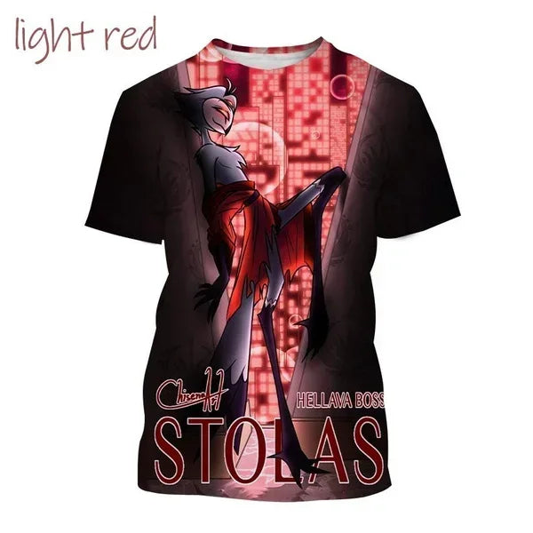 T-shirt Helluva Boss imprimé en 3D