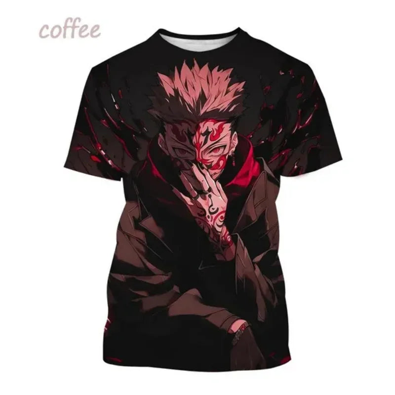 T-shirt Gojo et Yuji de style Harajuku