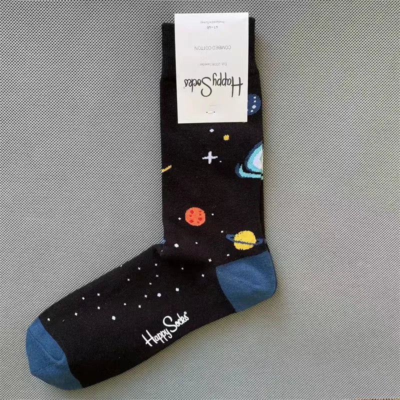 Diamond Check Happy Socks für Herren – Geometrische Sportsocken aus Baumwolle (Größe 41–46)