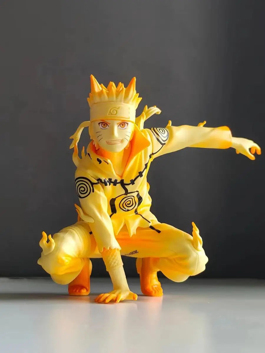 Naruto Shippuden Uzumaki Naruto 10 cm PVC-Actionfigur – Sammlermodell, Spielzeug und Schreibtischdekoration