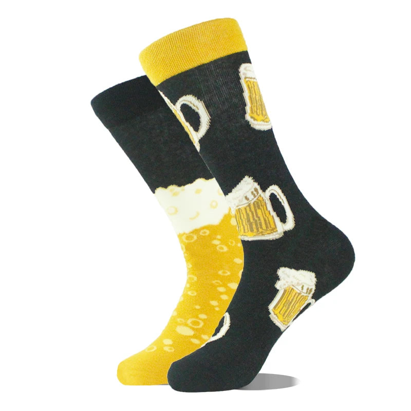 AB Happy Cotton Chaussettes amusantes Panda Duck Crazy Design Sokken