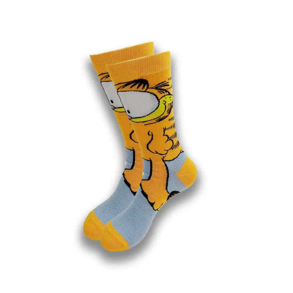 Neue lustige Cartoon-Anime-Socken – 200-Nadel-Baumwolle, atmungsaktiver Hip-Hop-Stil für Männer und Frauen