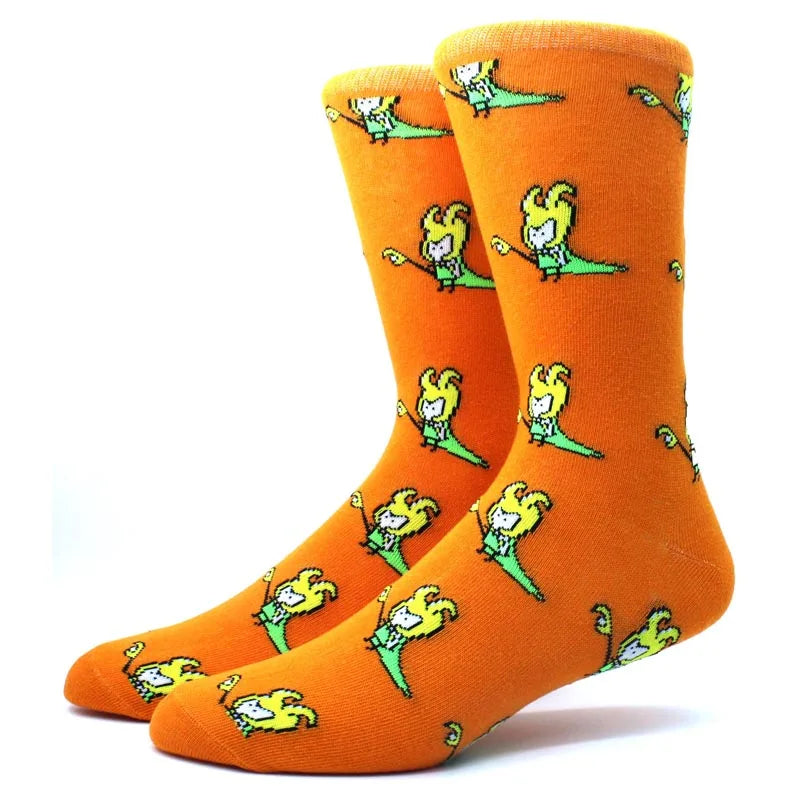 1 Pair Anime Movie Cotton Crew Socks – Role-Playing Calf Socks