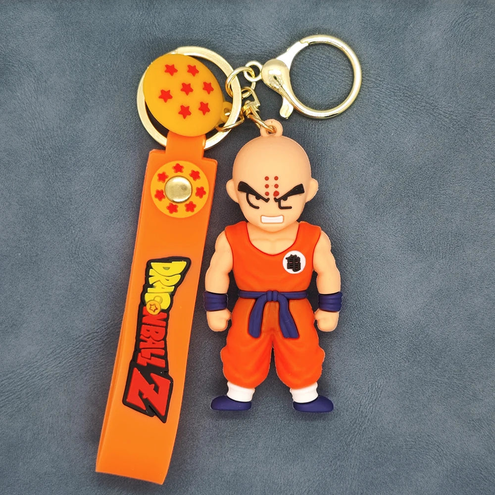 Anime Dragon Ball Keychain Fashion Jewellery Action Figures PVC Key Ring Bag Pendant