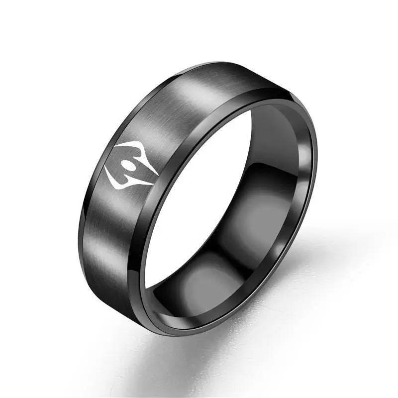 Jujutsu Kaisen Ryōmen Sukuna Ring – Black Dead Eye Cosplay Schmuck, Unisex Edelstahl Anime Accessoire Geschenk