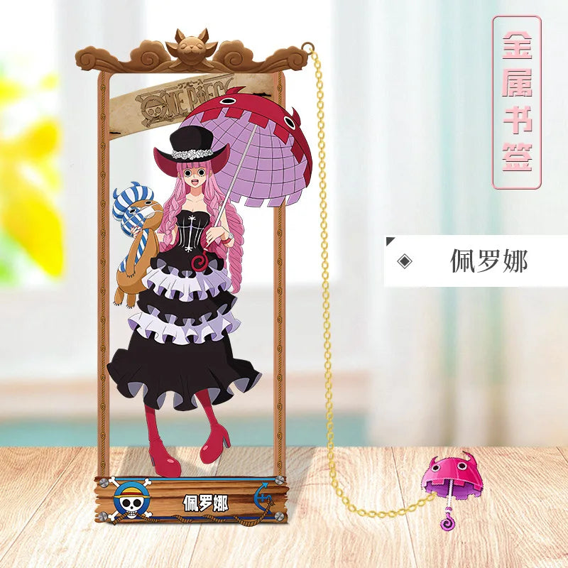 ONE PIECE Metal Bookmarks with Various Cartoon Characters for Cosplay