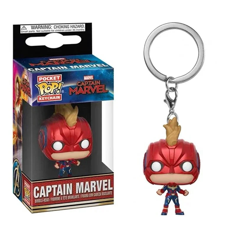 Funko POP Schlüsselanhänger Endgame Captain Venom Deadpool Iron Man Schlüsselanhänger Actionfiguren Spielzeug