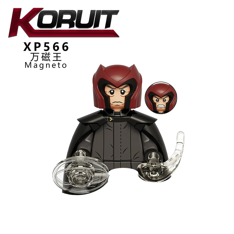 Marvel Mini Blocks – Doctor Doom, Cable und Mr. Sinister Actionfiguren, Bauspielzeugset für Kinder und Partygeschenke