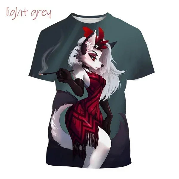 T-shirt Helluva Boss imprimé en 3D