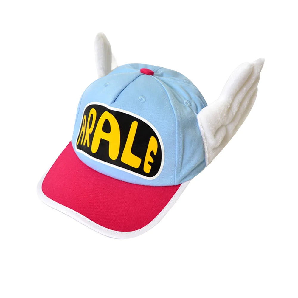 Arale Dr. Slump Cosplay Norimaki Hut - Cartoon Engelsflügel Baumwolle Baseball Cap für Kinder