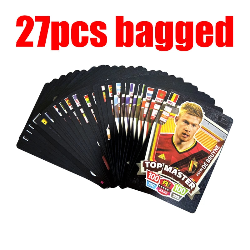 27-55Pcs Ballsuperstar Colour Card Star Limited Edition Signature Series Trading Football Player Card