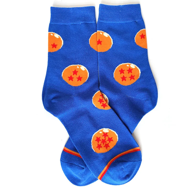 Socken mit Anime-Cartoon-Charakteren für Herren – Cosplay-Skateboard-Stil